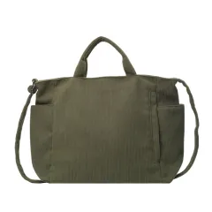 Corduroy Women's Fashion Shoulder Crossbody Bag - Green - View 1