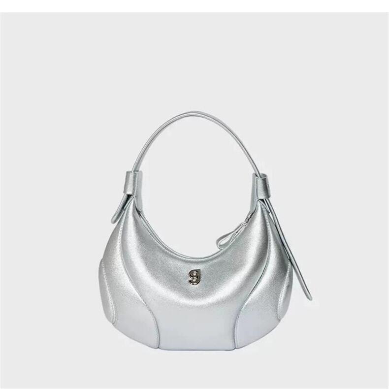 Womens Baseball Underarm Bag Crescent-Shaped Crossbody Bag