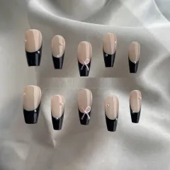 Advanced Niche Style French Finished Manicure - Pearl Butterfly - View 1