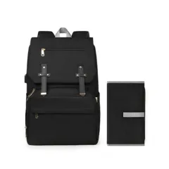 Multi-functional Mummy Bag Lightweight And Large Capacity Storage Bag - Black - View 1