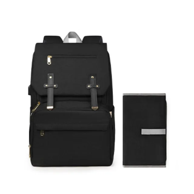 Multi functional Mummy Bag Lightweight And Large Capacity Storage Bag Black - Shop at LoveMi