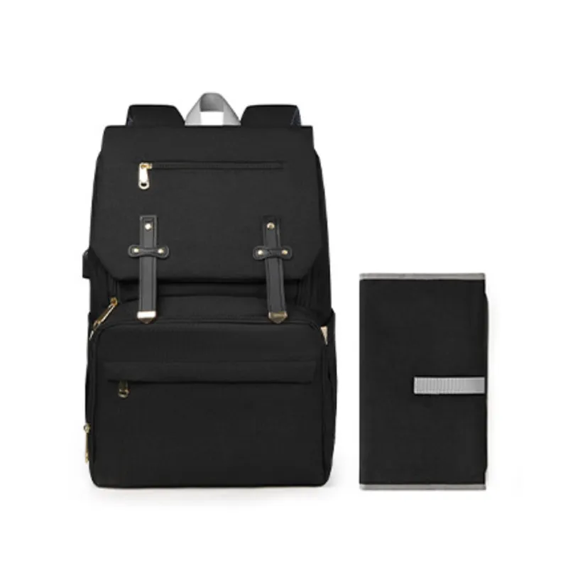 Multi-functional Mummy Bag Lightweight And Large Capacity Storage Bag - Black