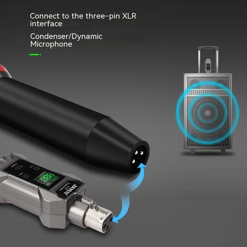 Moving Coil Microphone Converter Wired To Wireless