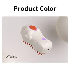 Pet Cleaning Supplies Pet Spray Comb Dogs And Cats Pet Electric Spray One-click Spray Anti-flying Hair Press - Off White - View 1