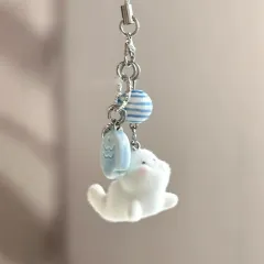 Cute Stupid Dolphin Flocking Alloy Dolphin Handbag Pendant Mobile Phone Charm - Mobile Phone Charm - View 1