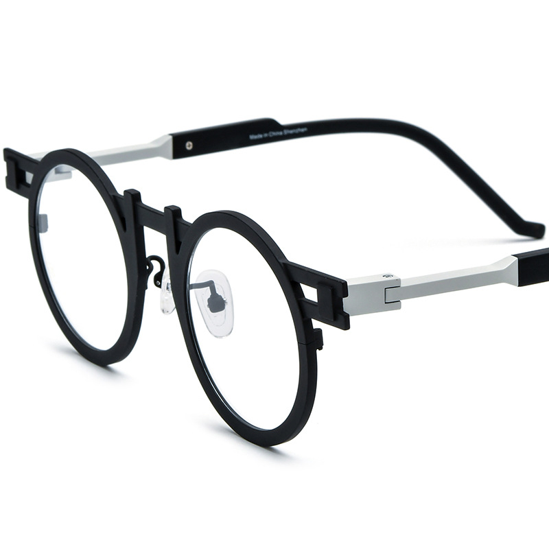 Colorful Ultra-light Pure Titanium Round Eyeglass Frames - Image 3