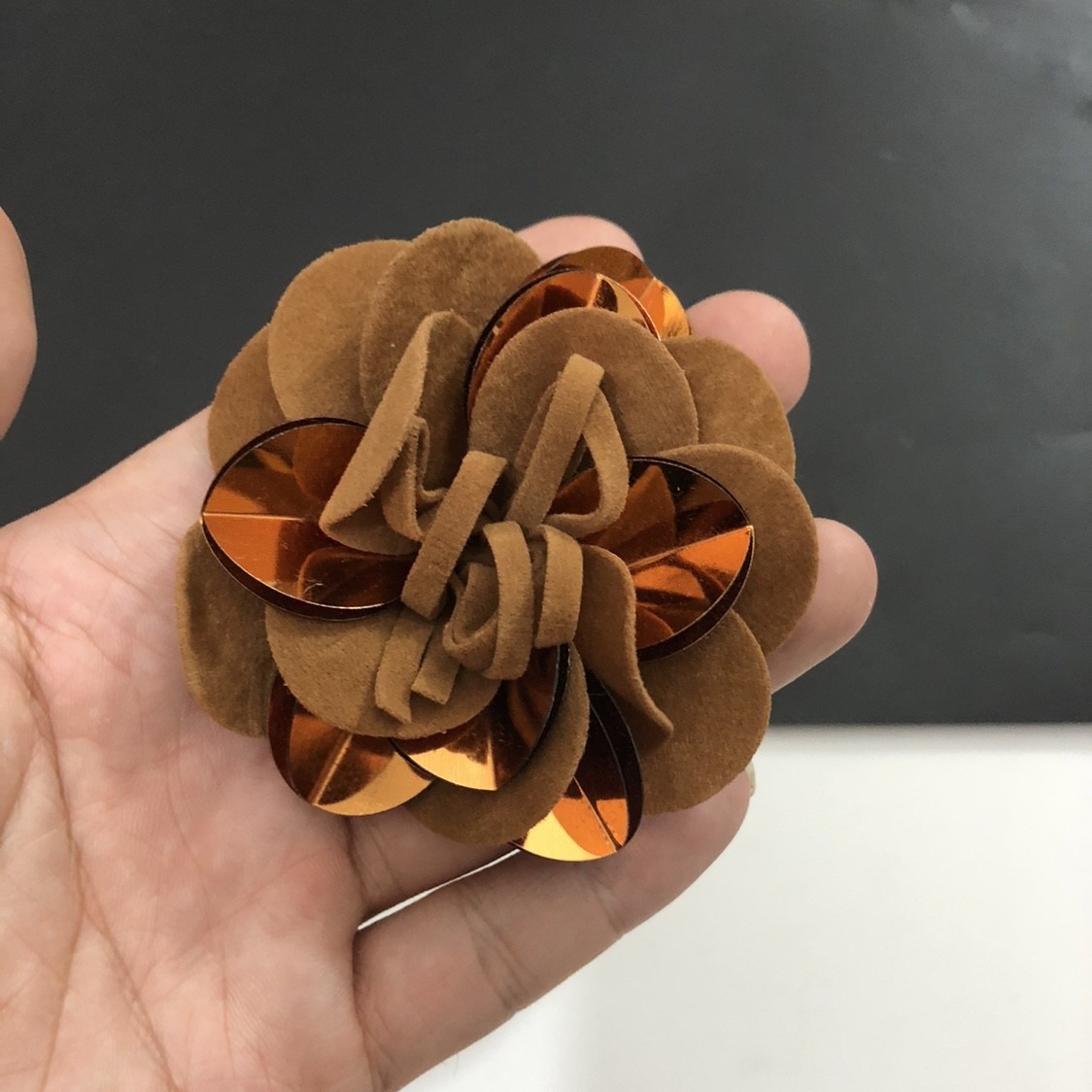 Fine Flannel Flowers Corsage Wrapped Flower Hair Clip Flower Handbag Pendant Brooch