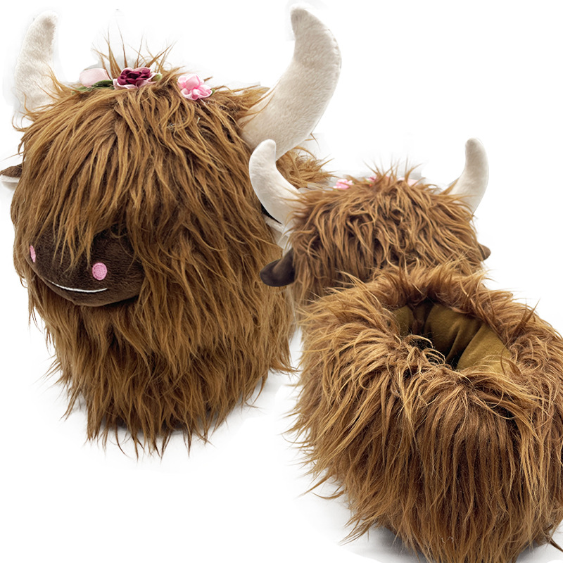 Title 6, Wearing Flower Scottish Yak Plush Winter Cotton...