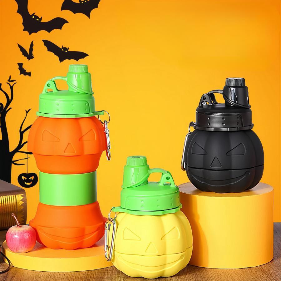 Cute Pumpkin-Shaped Portable Silicone Folding Water Cup