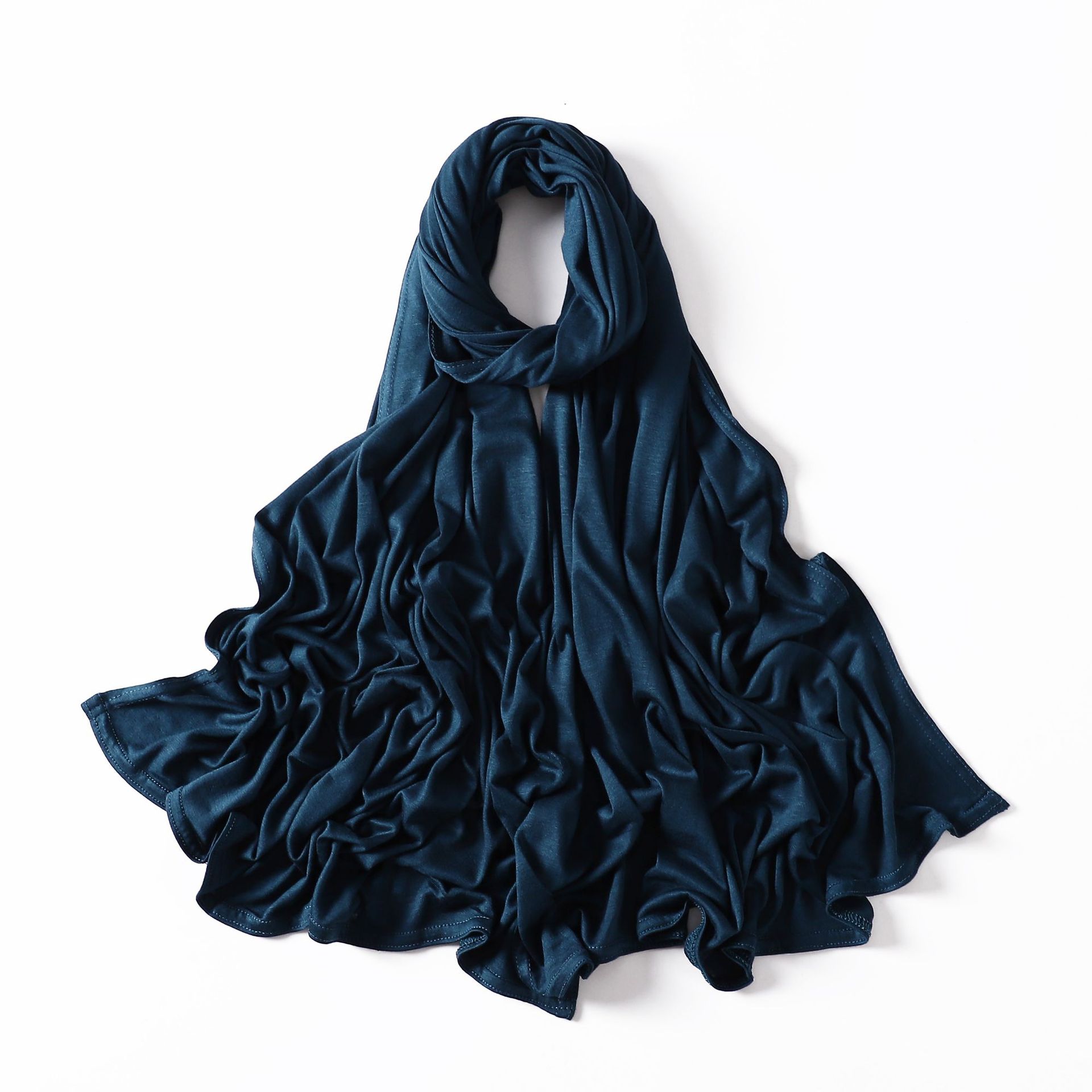 35 Colors Malaysia Pure Color Modal Curling Mercerized Cotton Scarf