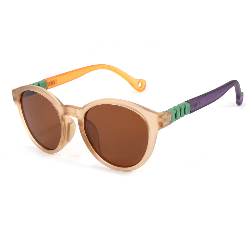 Children’s Fashion Color Contrast Stitching TR90 Polarized Sunglasses