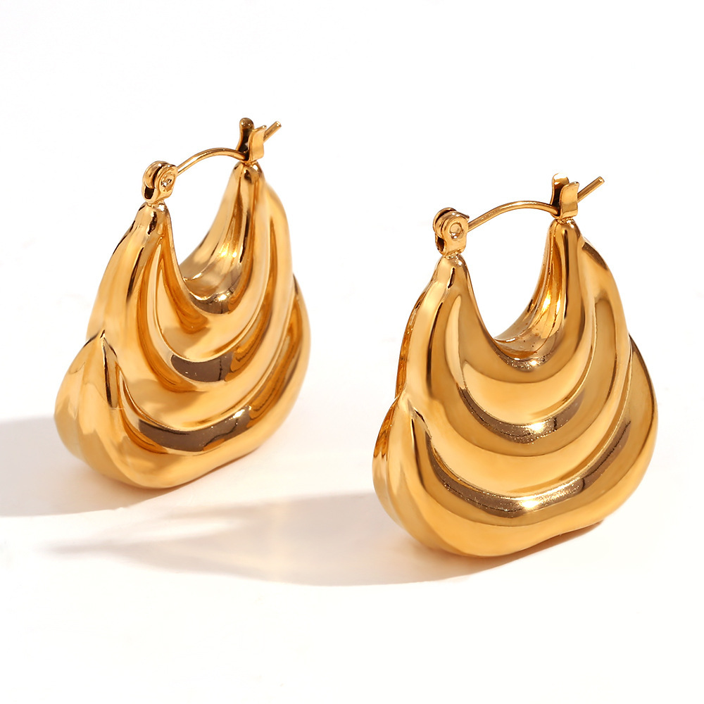 Fashion Special-interest Retro Serpentine Ear Clip Stainless Steel