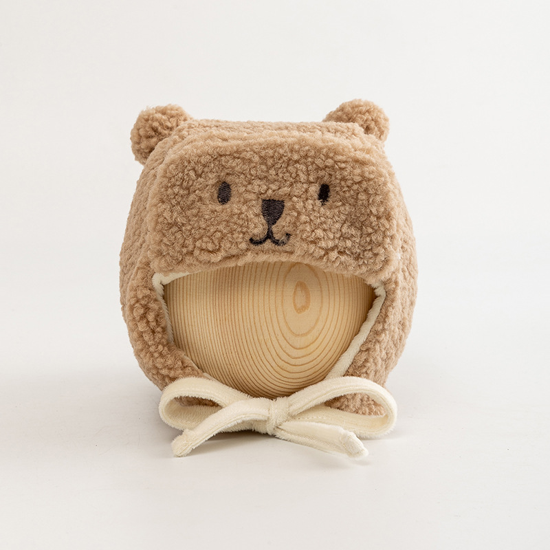 Plush Double Ball Bear Coffee