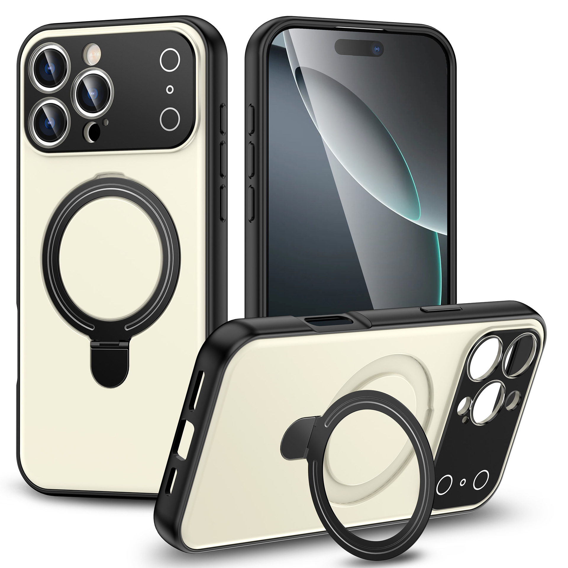 Large-screen Magnetic Bracket Phone Case With A Skin-like Finish And Drop-resistant Design