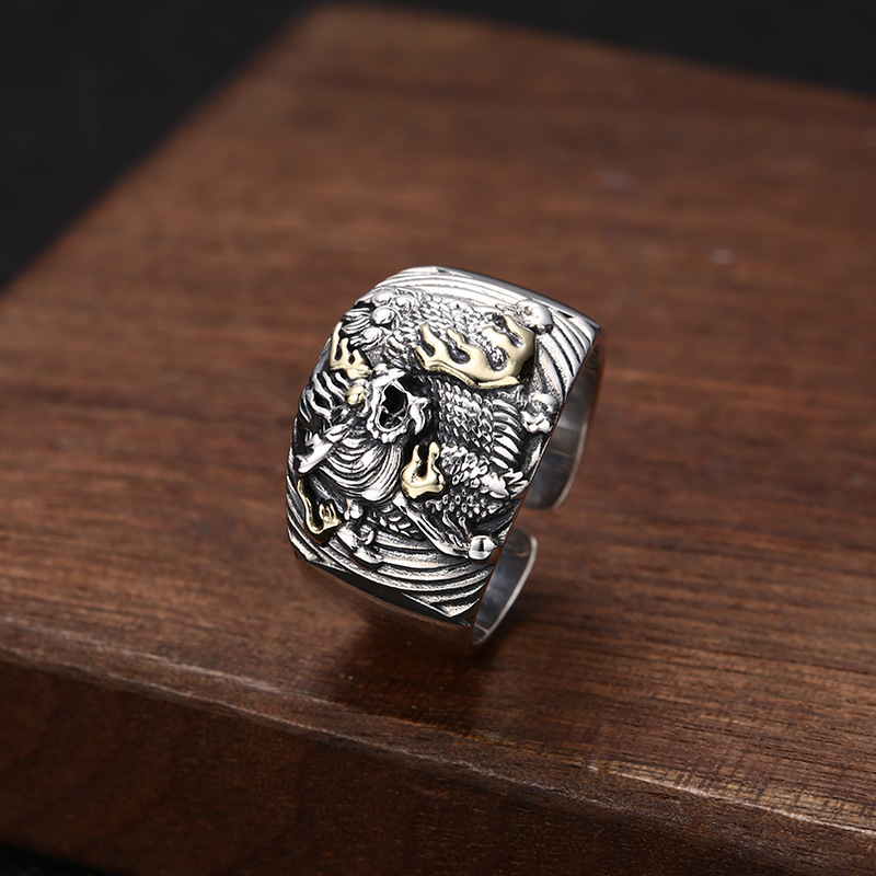 Personality Tenglong Men Trendy Ring