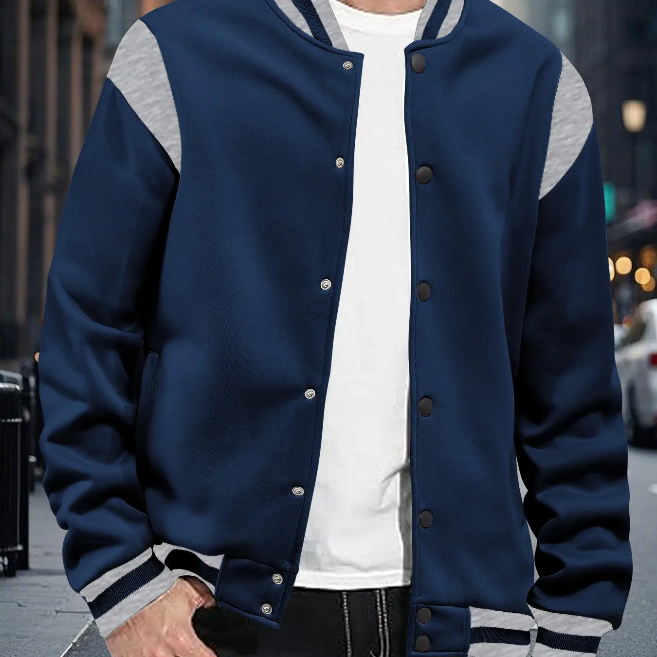 Casual Sporty High-street Fleece-lined Cardigan