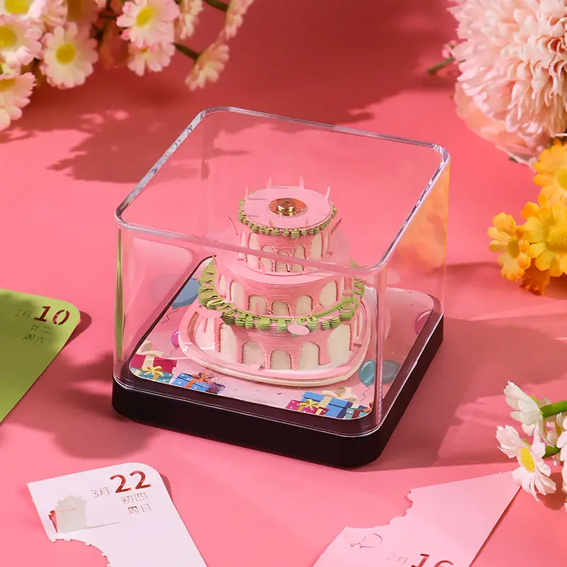 Creative Birthday Gift Paper Carving Calendar 3D Notepad