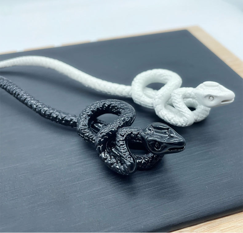 Silver-Plated Snake Hairpin, picture 2 of 4