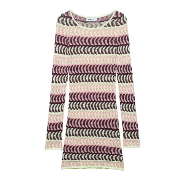 Summer Women's Clothing Fashion Casual Long Sleeve Slim Knit Dress - Shop at LoveMi