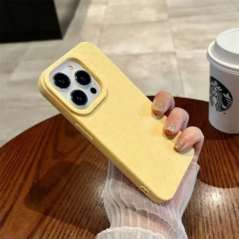 Solid Color Wheat Shell Phone Case Environmental Protection - Image 4