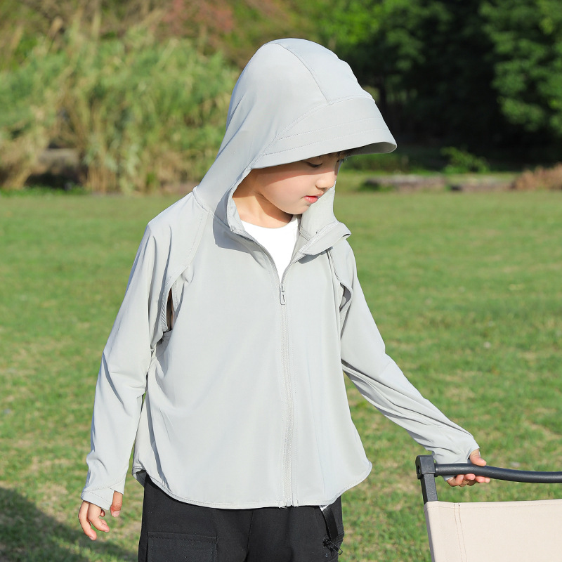 Lightweight Breathable UV-protective Loose-fitting Sun-protective Jacket For Boys — foto 2