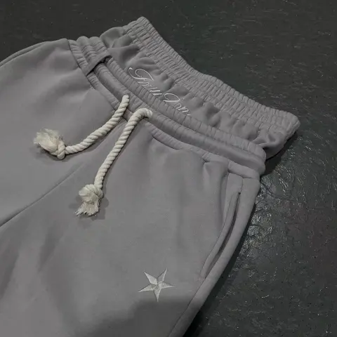 Trendy Double-waist Five-pointed Star Embroidery Couple Simple Casual Fake