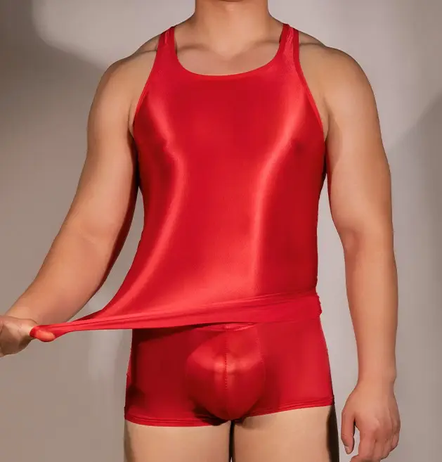 Men's Super Elastic Tight Clothes Vest Short Sleeve