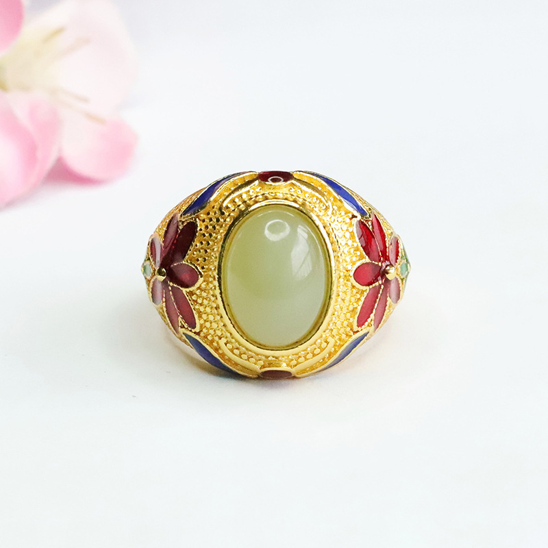 Qingshui Ring Jade Thumb Ring Ring Retro