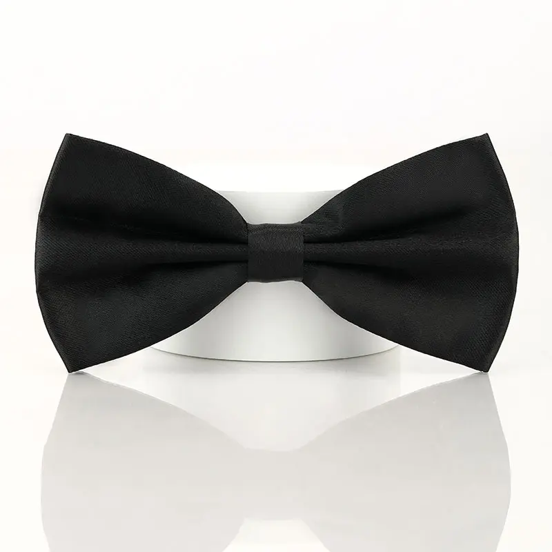 Black Double-layered Bow Tie