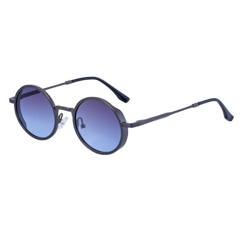 New Fashion Round Frame Sunglasses Men - Image 12