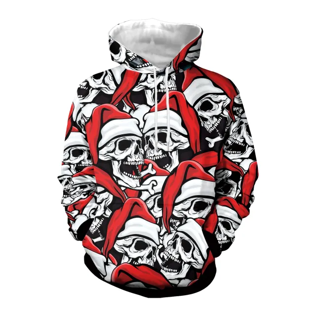 Women's Halloween Digital Printing Hooded Couple Casual Sweatshirt B421 1008 Xl - Shop at LoveMi