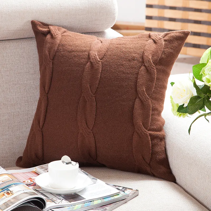 Braided Pillow Model Room Car Throw Pillowcase