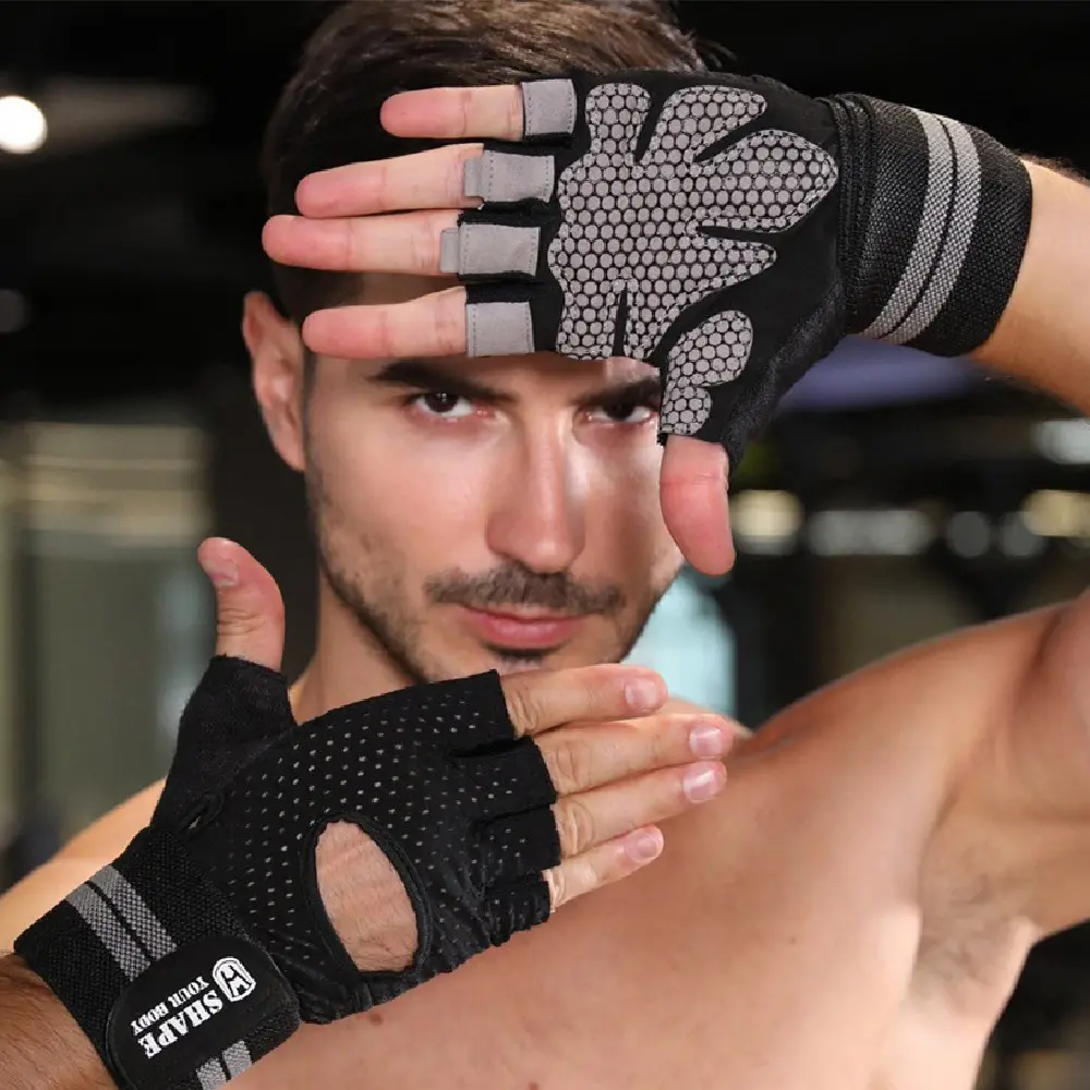 Fitness Gloves Weightlifting for Men and Women Half Finger