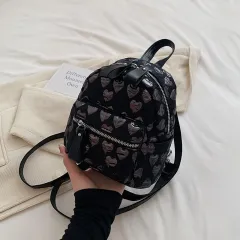 New Western Style All-matching Small Backpack Fashion Mini - Black - View 1