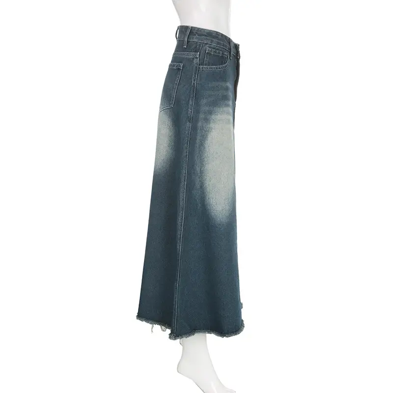 Versatile Retro Mid-length A- Line Skirt