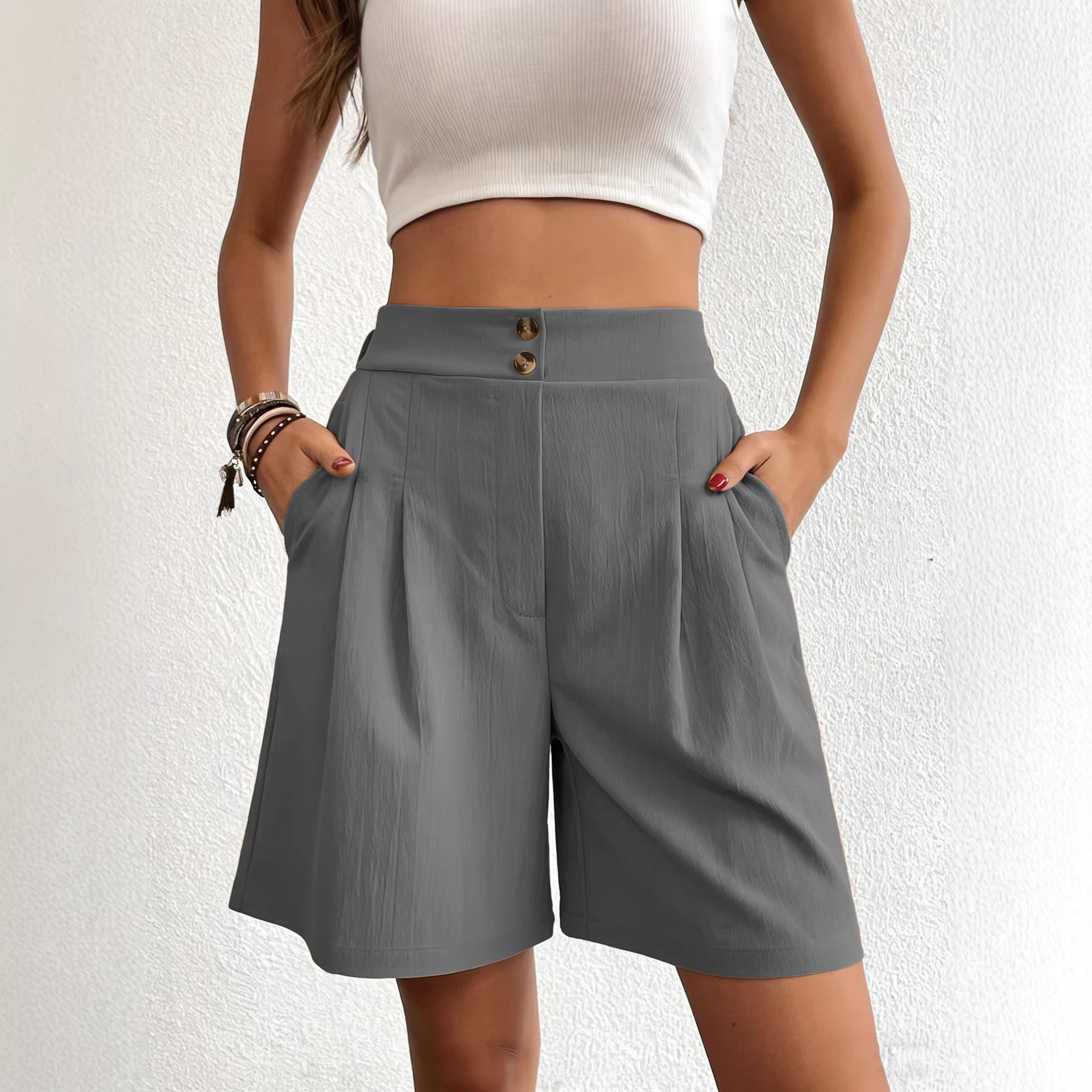 Spring Summer Fashionable Casual Loose-Fit Shorts