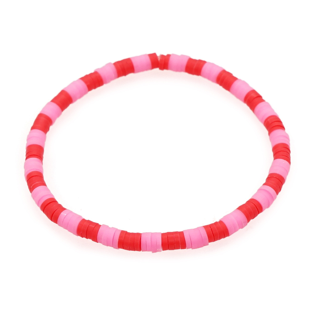 Bohemian Soft Pottery Bandage Dress Woven Gradient Color Bracelet