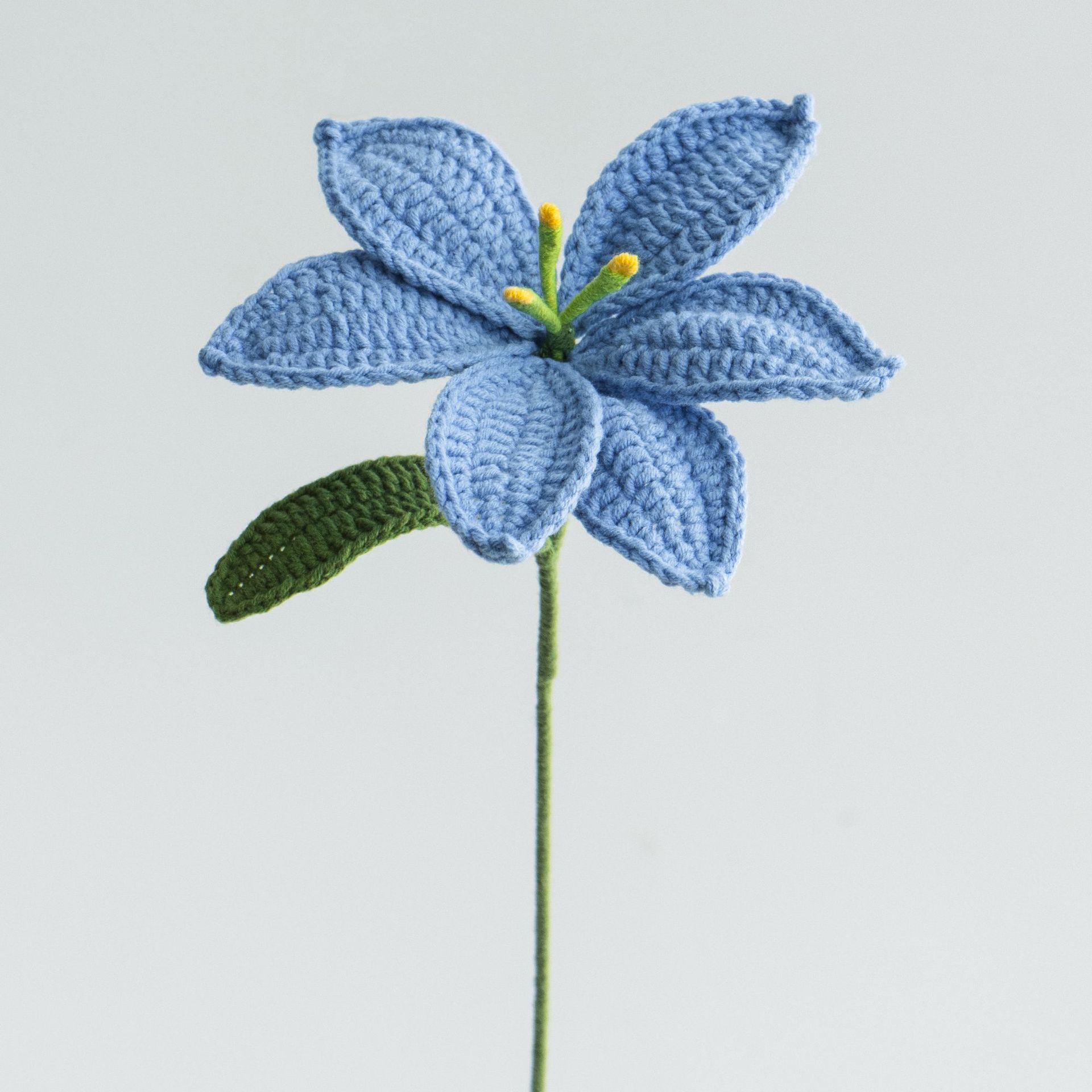 Hand-knitted Finished Yarn Bouquet Of Knitted Artificial Flowers 13