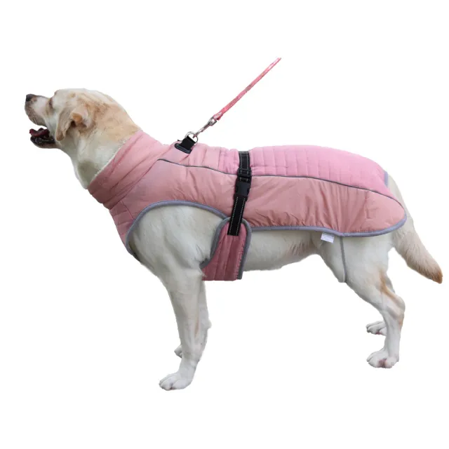 Casual Thickening Pet Clothes Reflective Pink - Shop at LoveMi