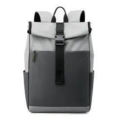 Casual Fashion Backpack For Men Women New Laptop Backpack Oxford Cloth Waterproof Short Distance Travel Backpack Men Black - Gray - View 1