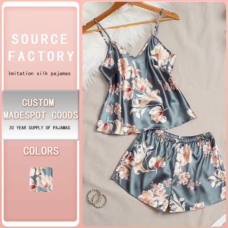 Womens Casual Lightweight Cool-Feel Tank Top And Shorts Two-Piece Set