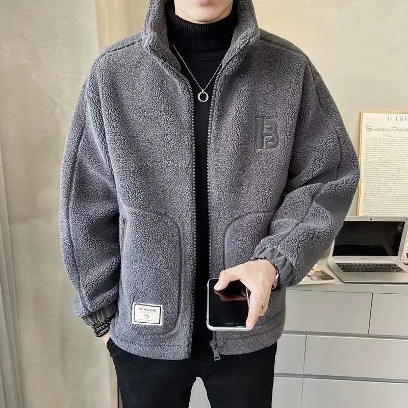 Lamb Wool Coat for Men Autumn and Winter