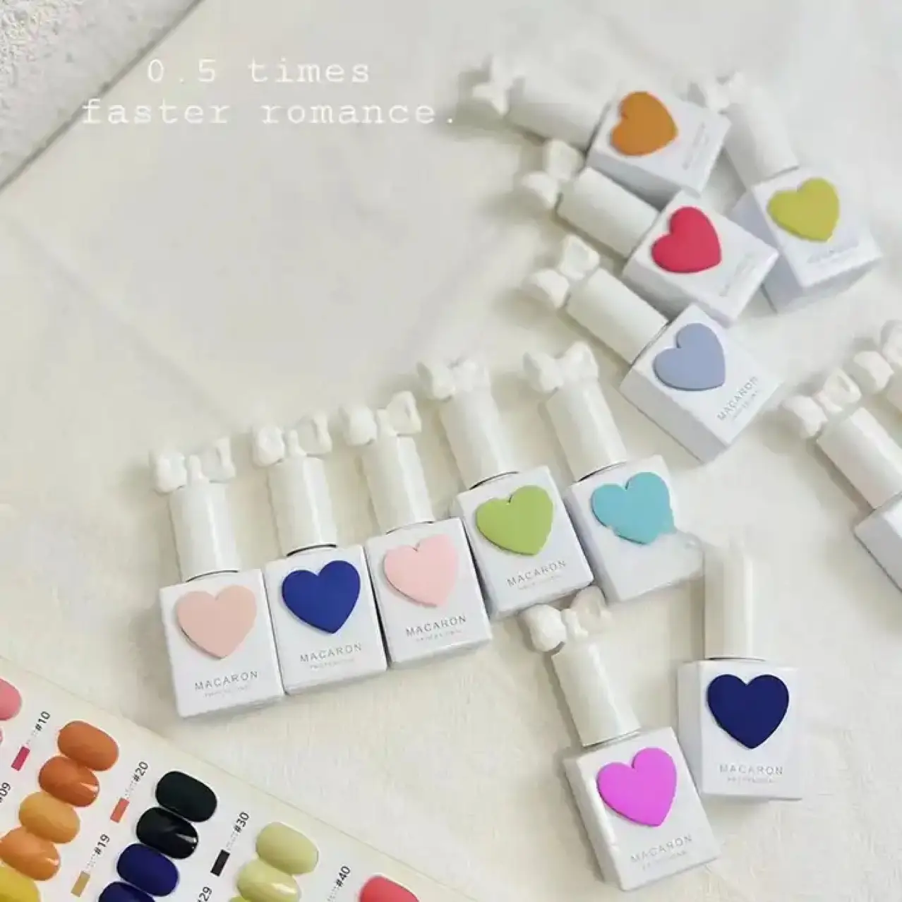 58 Color Peach Heart Suit UV Polish Macaron Color Love Bottle White Phototherapy Nail-beauty Glue For Nail Beauty Shop Wholesale