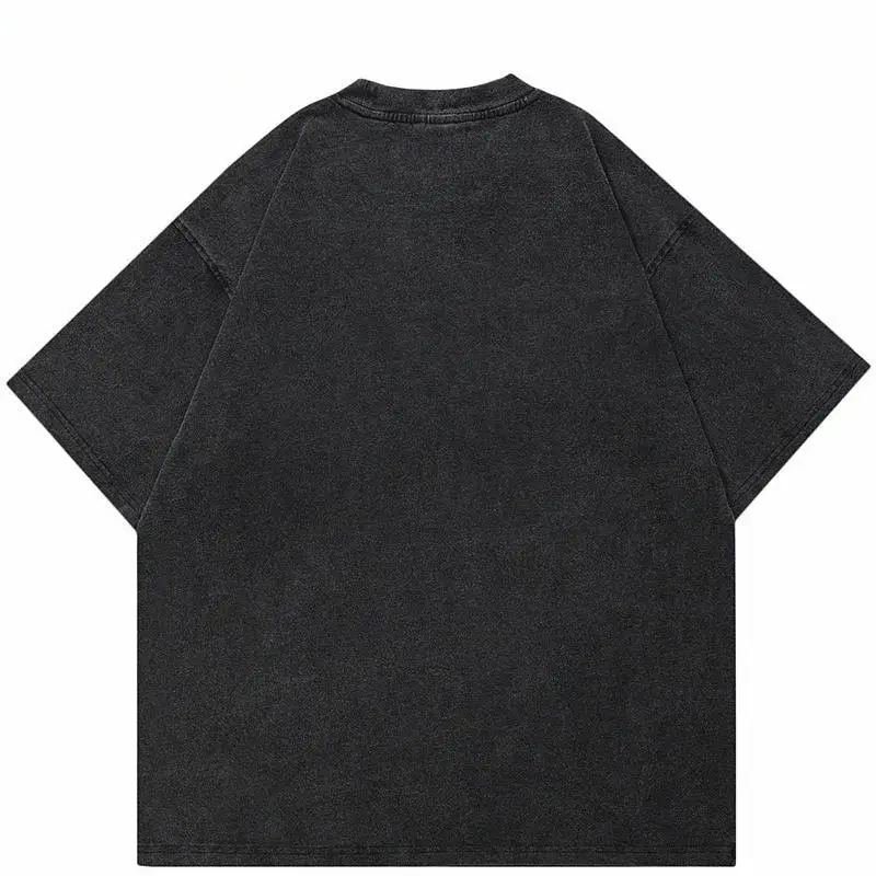 Fashion Brand Washed Old Loose T-shirt