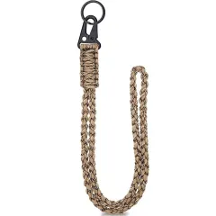 Woven Lanyard Outdoor Anti-lost Keychain - Desert Camouflage - View 1