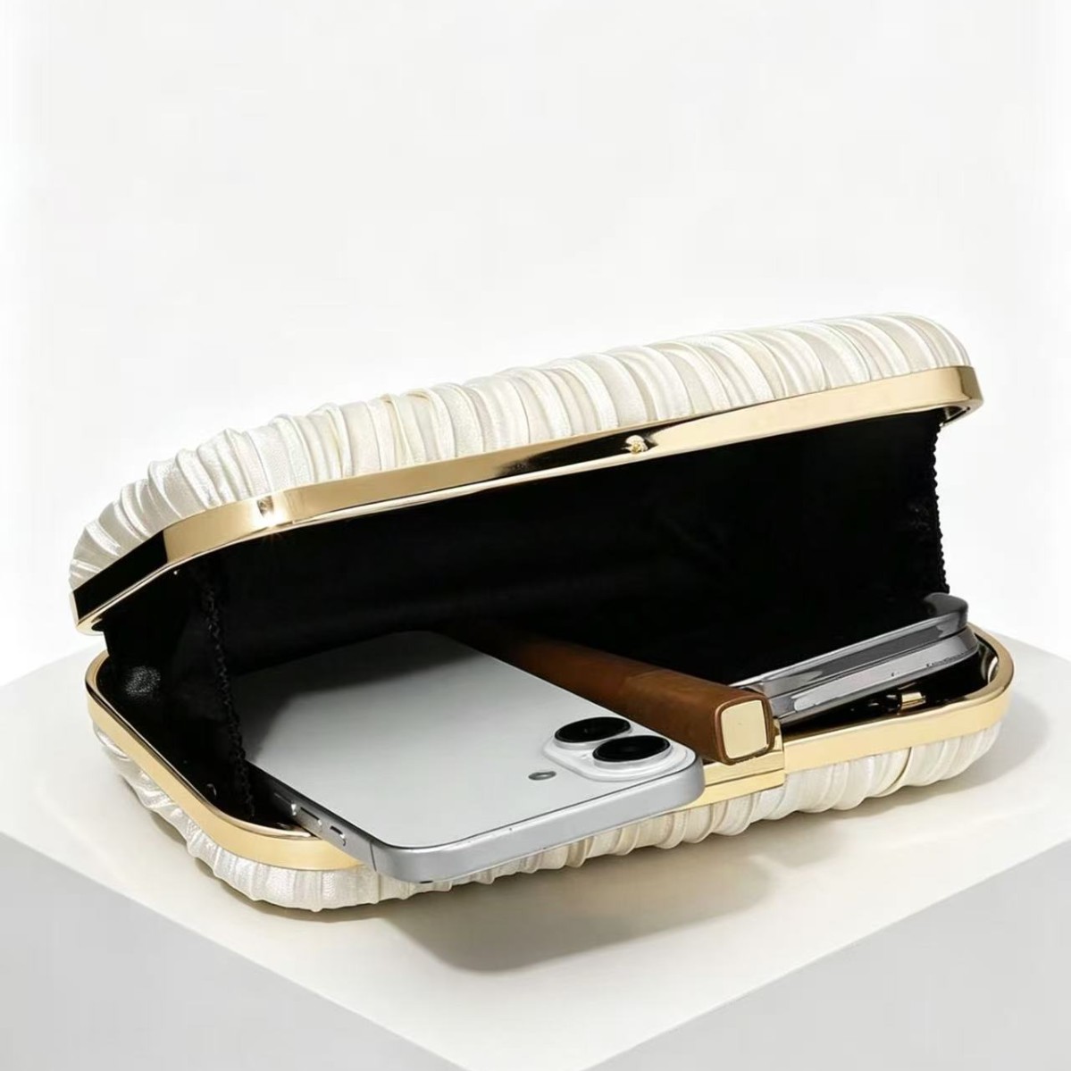 Pleated Evening Clutch, picture 3 of 4
