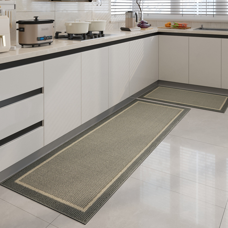 Kitchen Home-use Water-absorbent Non-slip Dirt-resistant Waterproof And Oil-resistant Faux Wool Floor Mat