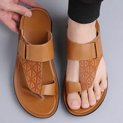 Men's Fashion All-matching Simple Beach Slippers