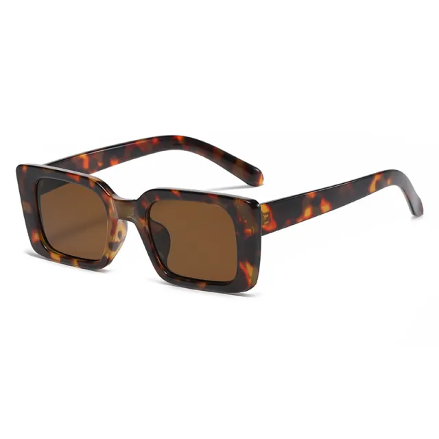 Square Small Frame Simple Fashion Vintage Sunglasses Hawksbill Box Dried - Shop at LoveMi