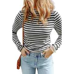 Women's Striped Sweater European And American Leisure Style - Lc25122034 P2-L - View 1
